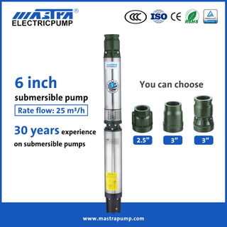 Mastra 6 بوصة مضخة غاطسة كهربائية R150-FS مضخة مياه غاطسة عميقة البئر