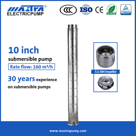 Matstra 10 بوصة جميع الفولاذ المقاوم للصدأ Grundfos مضخات الغفل قائمة الأسعار 10sp160 مضخة المياه الغاطسة الكهربائية