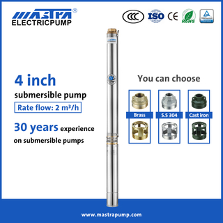 Mastra 4 بوصة أفضل مضخات البئر الغاطسة R95-A 1 HP مضخة الحوض الغازية