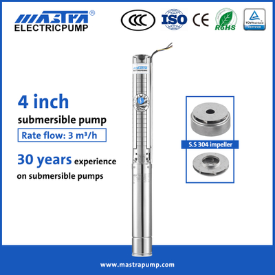 Mastra 4 Inch All Tainless Steel 1/2 HP Submersible Well Pump 4sp3 Borewell Submersible Prum