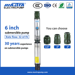 Mastra 6 بوصة بعمق بئر مضخة الصرف الغاطسة R150-ES مضخة الصرف الغازية