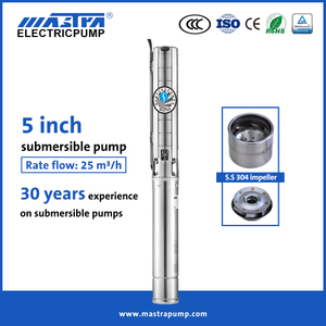 ماسترا 5 بوصة مضخة مياه غاطسة من الفولاذ المقاوم للصدأ 5SP مضخة الآبار العميقة Mastra Pump